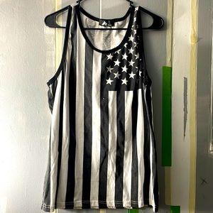 Black & White Stars and Stripes Tank Top
